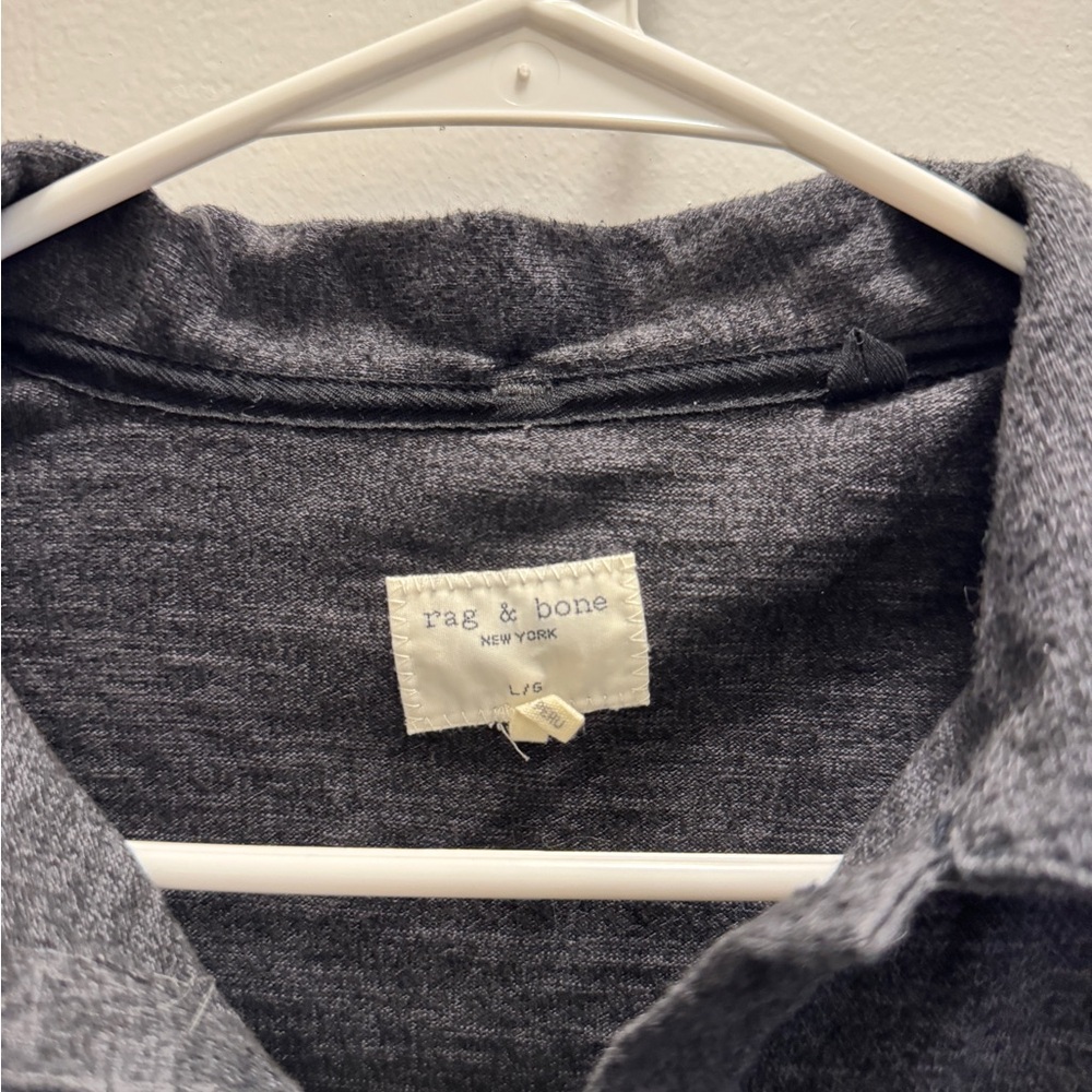 Rag & Bone Charcoal Polo Shirt